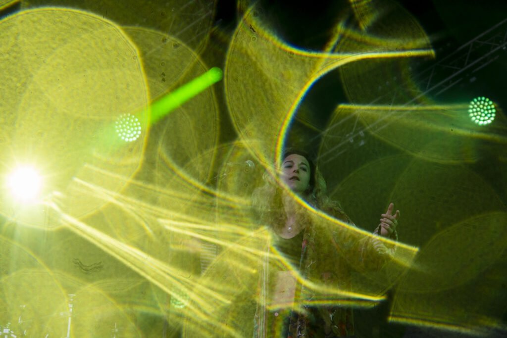 Aline en concert avec Përl